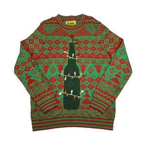 Tipsy Elves Beer Bottle Opener Ugly Christmas Sweater FLAW Novelty Mens Large